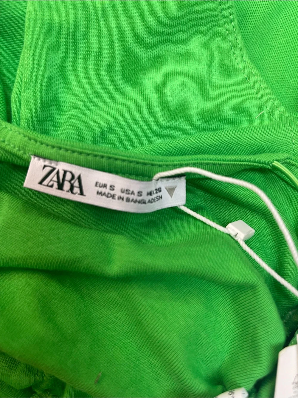 Zara Ruched V-Neck Camisole Bodysuit Green